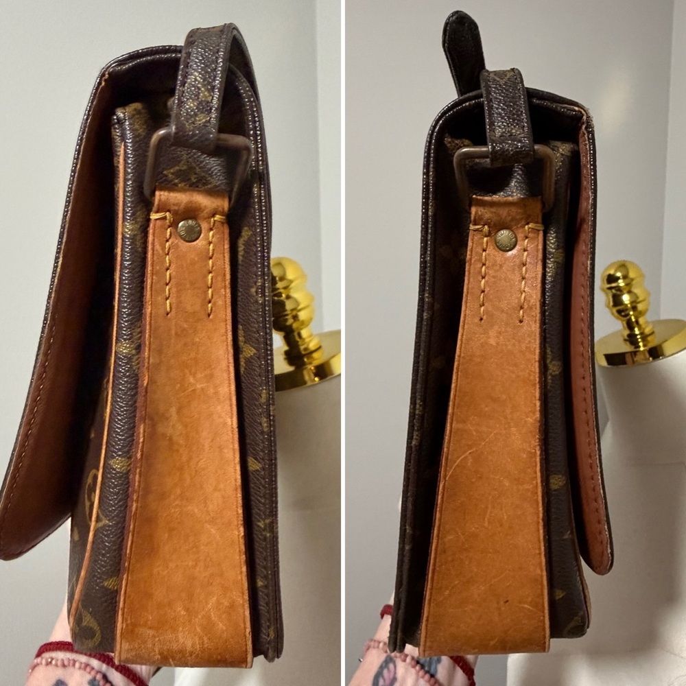Louis Vuitton Cartouchière GM Crossbody Bag – Monogram Canvas, Adjustable Strap - Picture 7 of 16